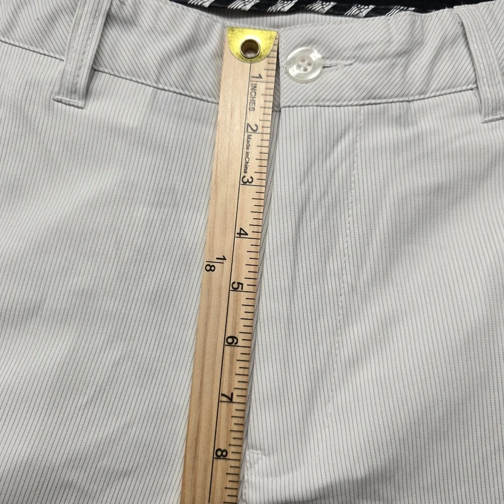 Travis Mathew Golf Pants Mens 38x34 White Micro Stripe Performance Stretch